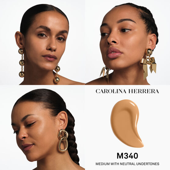 CAROLINA HERRERA NUDE COUTURE TRIPLE MOISTURE SERUM FOUNDATION M340 30 ML